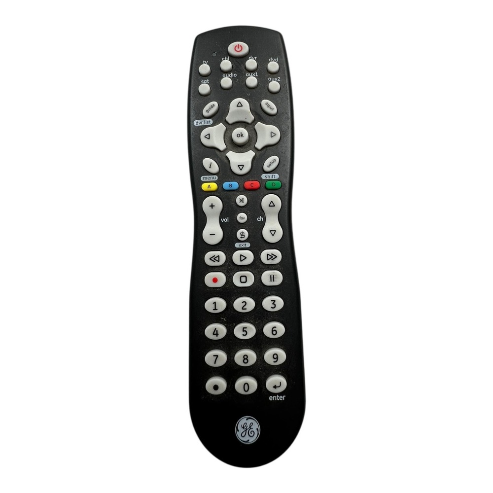 GE Universal Remote Control 25008-V5 1332 Black TV DVD Audio‎ Aux